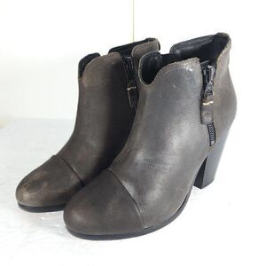 RAG & BONE Women's Margot US 5,5-6 EU 36,5 Brown Leather Ankle Booties Boots